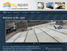 Tablet Screenshot of nu-span.com